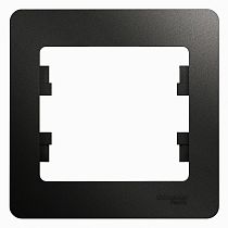 Glossa Антрацит Рамка 1 постовая Systeme Electric (Schneider Electric)