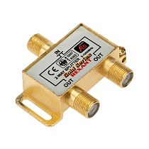 Делитель ТВ x 2 + 3шт. F BOX 5-1000МГц GOLD REXANT