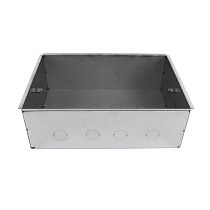 MultiDesk Коробка монтажная для бетонных полов для люка на 16/24 модуля СТАЛЬ