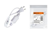 Сетевой шнур для неона SMD2835-220 В одностороннего, TDM Сетевой шнур для неона SMD2835-220 В одностороннего, TDM