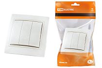 Выключатель 3 кл. 10А белый "Таймыр"  TDM