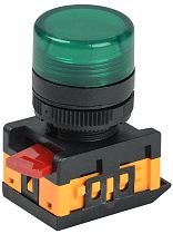 Лампа AL-22TE сигнальная d22мм зеленый неон/240В цилиндр  IEK Лампа AL-22TE сигнальная d22мм зеленый неон/240В цилиндр  IEK