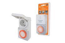 Таймер розеточный ТРМ-03-30мин/24ч-16А-IP44 (суточный, защита от влаги)  TDM