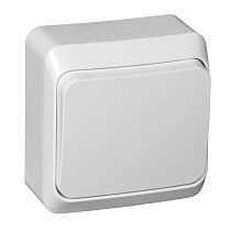 ЭТЮД открытая установка Белый Выключатель кнопочный Systeme Electric (Schneider Electric)