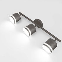 Спот на основании GWL-3GX53-M-IP20 Тройной Графит С боковым рассеивателем Кирпич