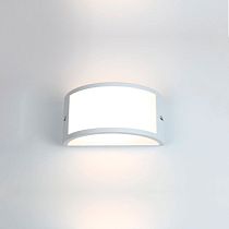 Фасадный светильник General GWL-GX53-M-IP65 Белый Большой передний рассеиватель Глоусфера