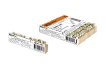 Шина "N" нулевая 6х9мм  8/1 (8групп/крепеж по центру) инд. стикер  TDM