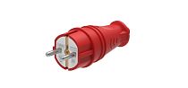 MultiSet Вилка 2К+З прямая каучуковая 16А/250В IP44 Красная MultiSet Вилка 2К+З прямая каучуковая 16А/250В IP44 Красная