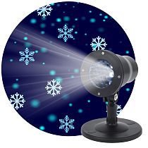 Проектор ЭРА ENIOP-04 LED Снежинки мультирежим холодный свет 220V, IP44 Проектор ЭРА ENIOP-04 LED Снежинки мультирежим холодный свет 220V, IP44