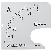 Шкала сменная для A961 60/5А-1,5 EKF PROxima Шкала сменная для A961 60/5А-1,5 EKF PROxima