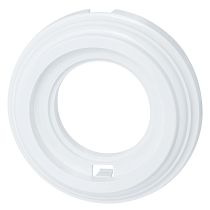 Рамка однопостовая,серия Лизетта,пластик, цвет белый,накладной монтаж Bironi