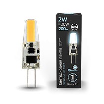 Лампа светодиодная Gauss G4 AC220-240V 2Вт 200lm 4100K силикон