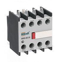 Приставка контактная дополнительные контакты 3НО+1НЗ лицевая DEKraft