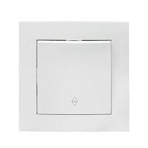 Валенсия выключатель 1-кл. 10А белый проходной EKF PROxima