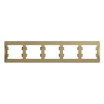 Glossa Титан Рамка 5 постовая, горизонтальная Systeme Electric (Schneider Electric)