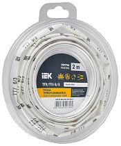 Трубка термоусадочная ТТУ нг-LS 6/3 белая (2м/упак)  IEK
