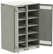 ITK LINEA B Шкаф (пустой) 2000х1400х950мм двустворчатая металлическая дверь серый IEK