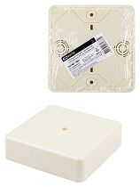 Коробка распаячная КР 100х100х29 ОП, сл. кость, IP40, инд. штрихкод  TDM