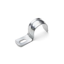 Скоба крепежная однолапковая СМО d38-40мм металлическая оцинкованная (уп.50шт) Fortisflex