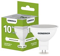 Лампа светодиодная MR16 софит 10Вт 230В 4000К GU5.3 GENERICA IEK Лампа светодиодная MR16 софит 10Вт 230В 4000К GU5.3 GENERICA IEK