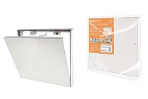 Люк под плитку, алюминиевый, съемный, нажимной, ограничитель-цепочка, 300х200,  TDM