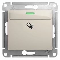 Glossa Молочный Выключатель карточный, сх.6, 10AX Systeme Electric (Schneider Electric)
