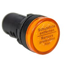 Лампа сигнальная AD22-22D d22мм желтая LED 230В цилиндр  ЭНЕРГИЯ