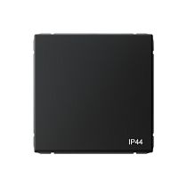ARTGALLERY 1-клавишный ПЕРЕКЛЮЧАТЕЛЬ IP44, 10АХ,  механизм, быстрозажим. клем., КАРБОН