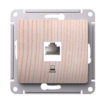 Glossa Сосна Розетка компьютерная RJ45 кат.5Е, механизм Systeme Electric (Schneider Electric) Glossa Сосна Розетка компьютерная RJ45 кат.5Е, механизм Systeme Electric (Schneider Electric)