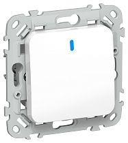 FLITE Выключатель 1-клавишный с индикацией 10А ВС11-1-1-ФлБ белый IEK