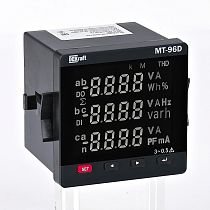 Мультиметр цифровой 72х72мм трехфазный, вход 600В 5А, LED-дисплей МТ-72D DEKraft
