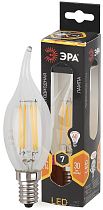 Лампа светодиодная ЭРА F-LED BXS-7W-827-E14 филамент свеча на ветру теплый белый свет Лампа светодиодная ЭРА F-LED BXS-7W-827-E14 филамент свеча на ветру теплый белый свет