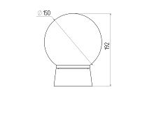 Светильник ЖКХ ЭРА НБП 01-60-004 пластик, полиэтилен, 60Вт, Е27, IP20, УХЛ1, 150х150 мм
