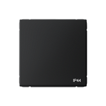 ArtGallery Aqua Карбон Переключатель одноклавишный, IP44, 10АХ, механизм Systeme Electric (Schneider Electric)