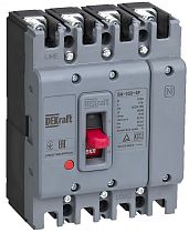 Силовой автоматический выключатель 4P 32А 25кА ВА-302 DEKraft