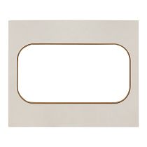Стокгольм Рамка для розетки 2-местная белая с  линией цвета шампань  EKF PROxima