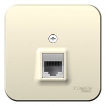Blanca открытая установка с изолированной пластиной Молочный Розетка компьютерная RJ45, кат.5E Systeme Electric (Schneider Electric) Blanca открытая установка с изолированной пластиной Молочный Розетка компьютерная RJ45, кат.5E Systeme Electric (Schneider Electric)