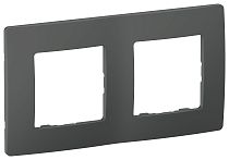 IEKETIKA Рамка 2-местная 6721221 графит IEK