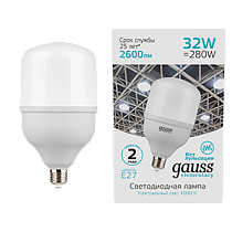 Лампа светодиодная Gauss Elementary T100 E27 32Вт 2600lm 180-240V 4000K
