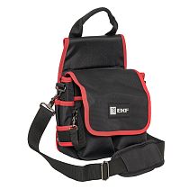 Сумка монтажника поясная с крышкой и  ремнем С-14 EKF Professional Сумка монтажника поясная с крышкой и  ремнем С-14 EKF Professional