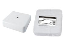 Коробка распаячная КР 75х75х20 ОП белая, IP40, инд. штрихкод  TDM