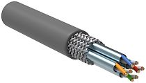 ITK Витая пара S/FTP кат.6A 4х2х23AWG solid LSZH нг(А)-HF серый (305м) IEK