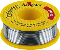 Припой Navigator 93 776 NEM-Pos05-63K-1-K50 (ПОС-63, катушка, 1 мм, 50 гр)