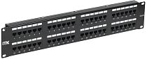 ITK 2U патч-панель кат.6 UTP 48 порта (Dual IDC) с кабельным органайзером IEK