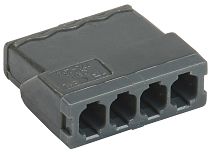 Строительно-монтажная клемма СМК 772-244 с пастой (4шт/упак)  IEK