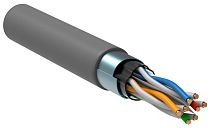 ITK Витая пара F/UTP кат.6 4х2х23AWG LSZH нг(А)-HF серый (305м) РФ/Т