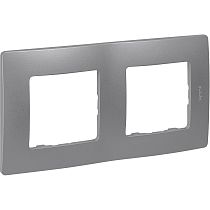 ETIKA Рамка 2-местная алюминий
