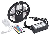 Комплект DIY (5050RGB60-14,4-IP20-12В 5м + др. + конт.)  IEK