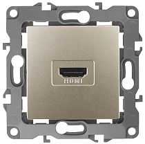 Розетка ЭРА 12 12-3114-04 шампань HDMI Розетка ЭРА 12 12-3114-04 шампань HDMI