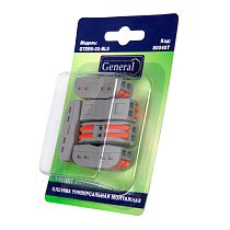 Клемма универсальная 222-2412 GTER5-02-BL5  2-пров., двусторонняя, блистер 5шт General